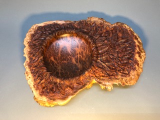 Turned and carved burl by Ric Erkes